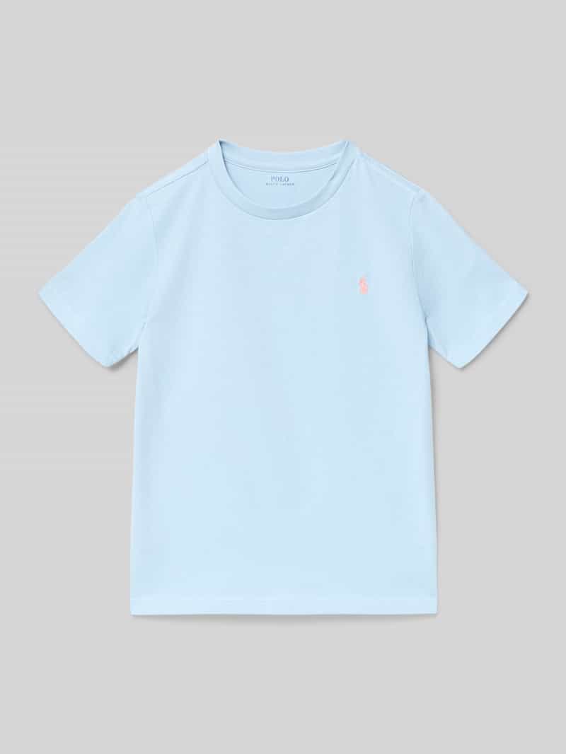 T-shirt o kroju regular fit z czystej bawełny