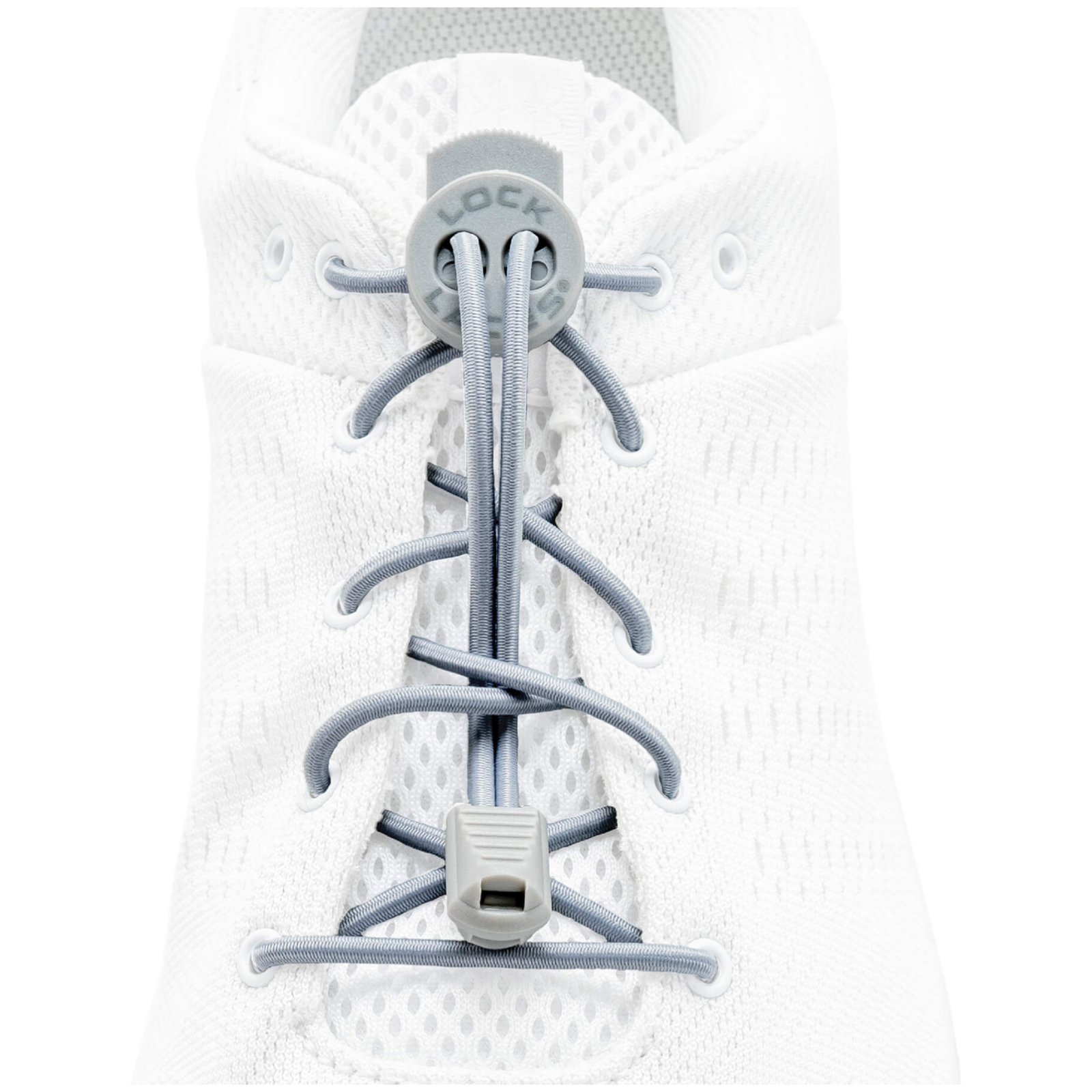 Sznurowadła Lock Laces Solid Długość sznurówek: 120 cm / Kolor: szary