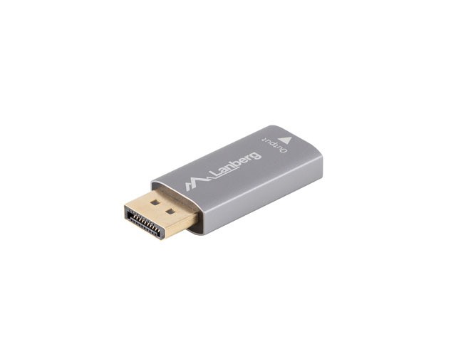 Lanberg adapter Displayport - HDMI M/F 4K srebrny