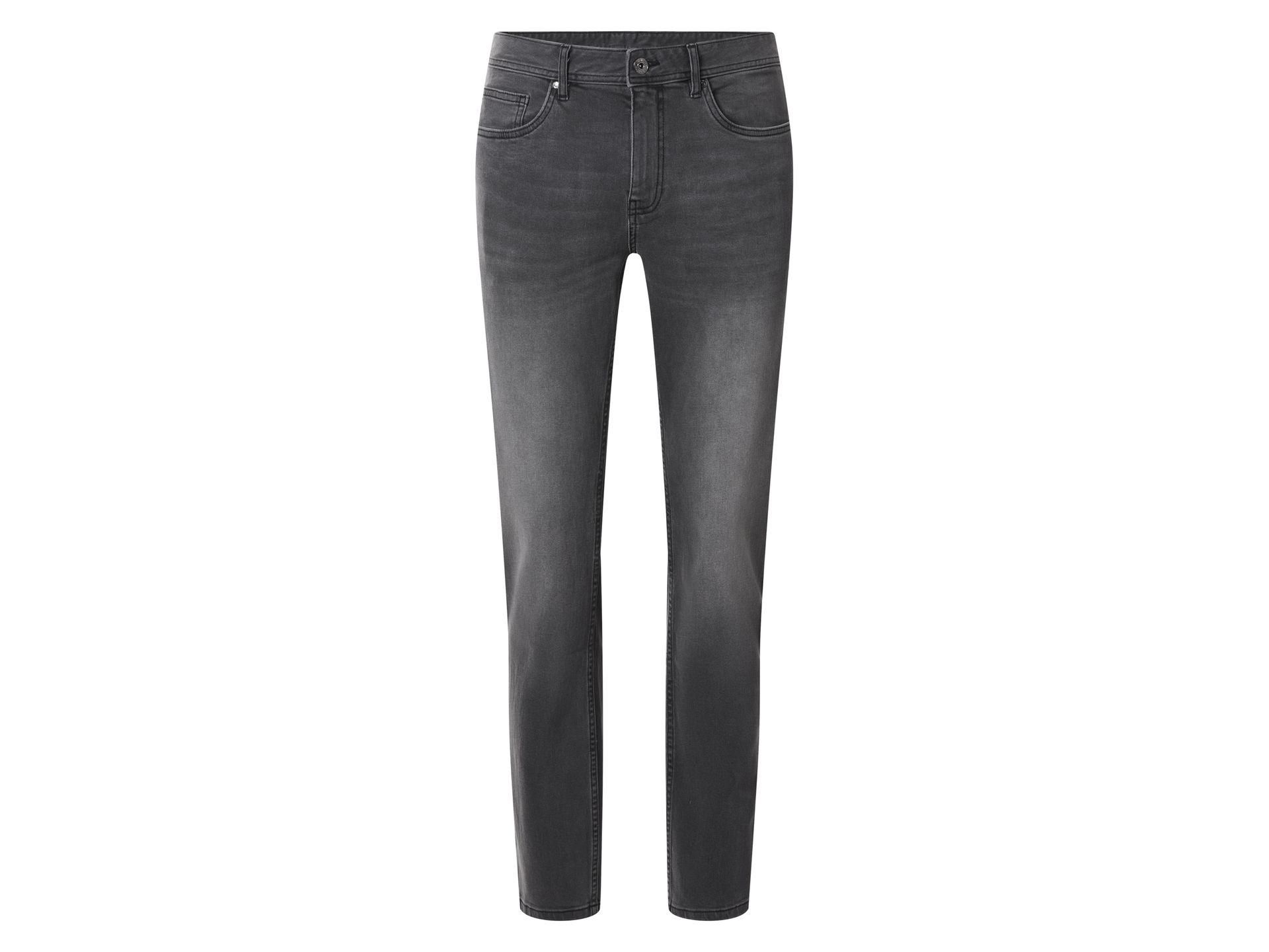 Esmara Men Jeansy męskie slim fit z bawełną (Szary, 54 (38/34))