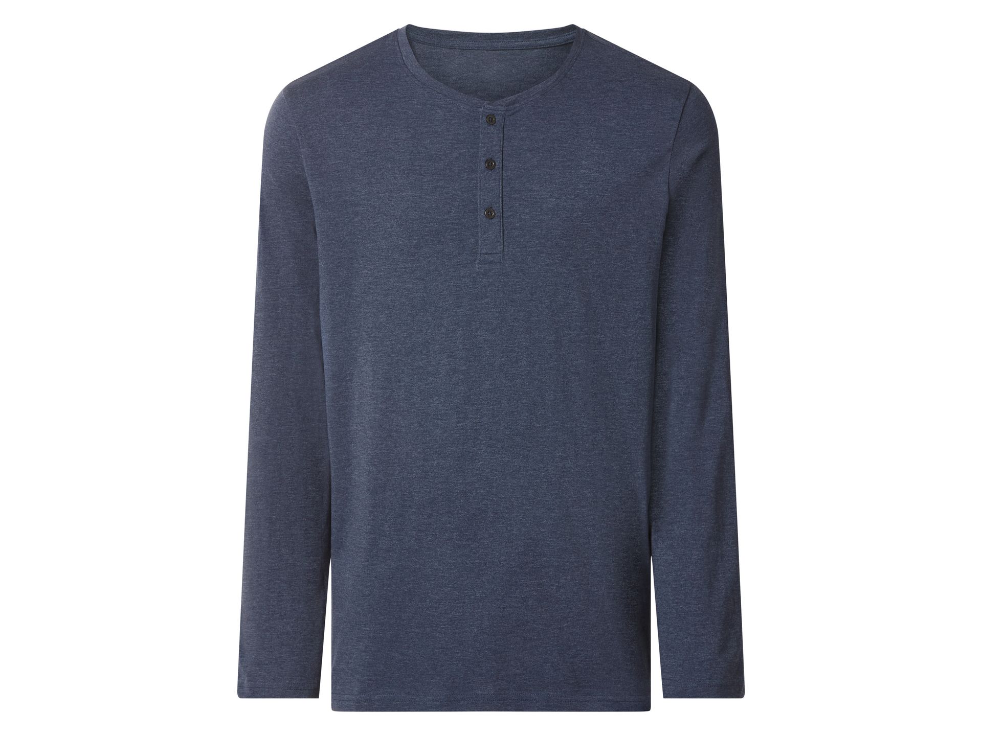 esmara Men Koszulka męska z bawełną z długim rękawem (Granatowy, S (44/46))