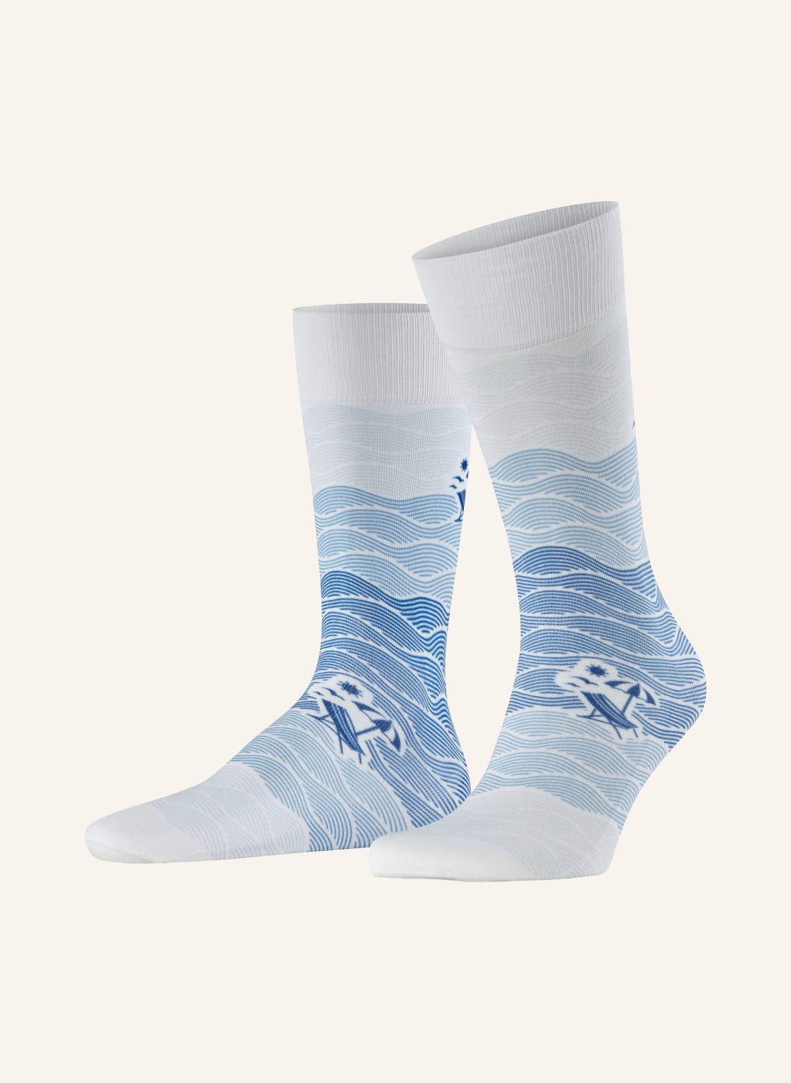 Falke Pończochy Plage blau