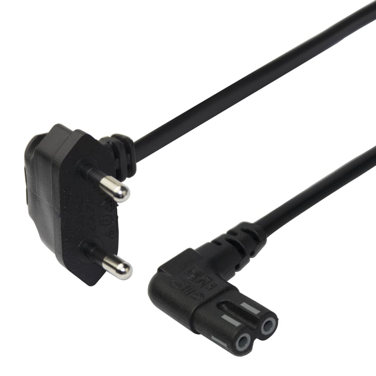 Deltaco 1902300 kabel zasilające Czarny 3 m CEE7/16 IEC C7