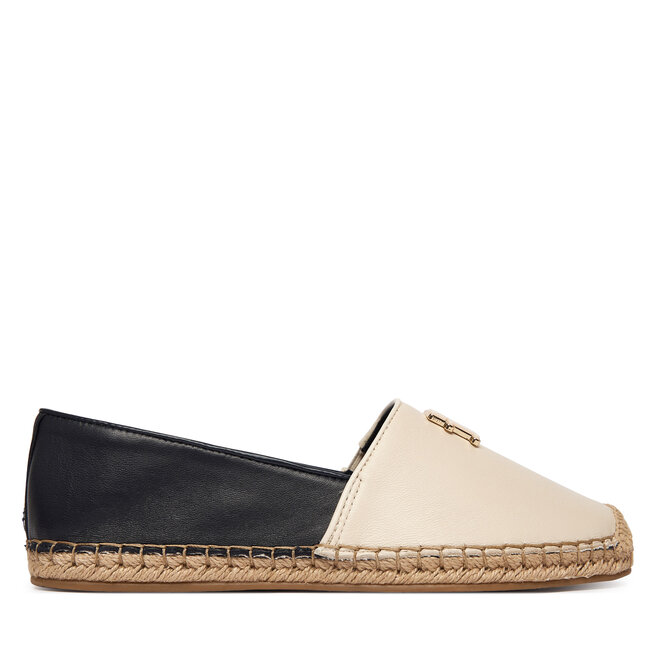 Espadryle Tommy Hilfiger Th Logo Leather Espadrille FW0FW09246 Kolorowy