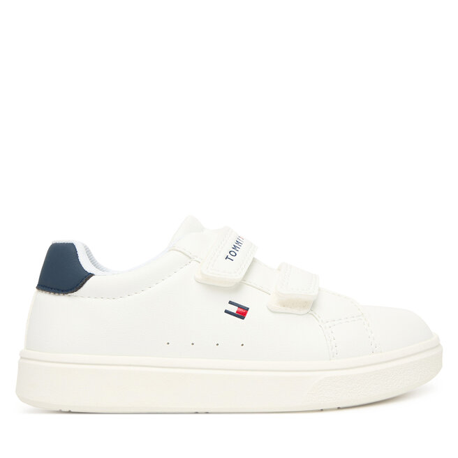 Sneakersy Tommy Hilfiger Low Cut Velcro T1X9-34338-1355 M Biały