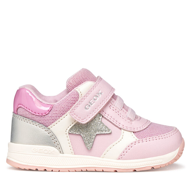 Sneakersy Geox B Rishon Girl B560LA 0BCEW C0514 Różowy