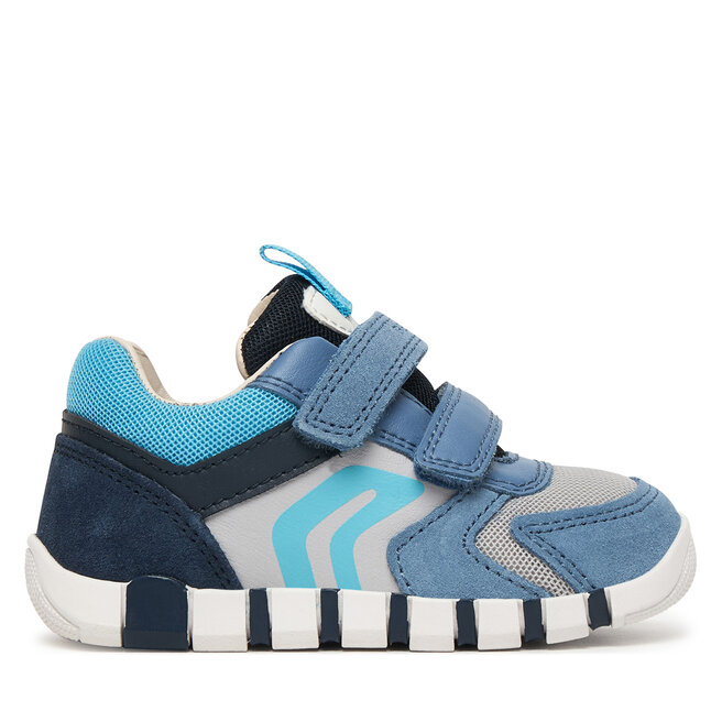 Sneakersy Geox B Iupidoo Boy B3555D 02214 C4S1L Niebieski