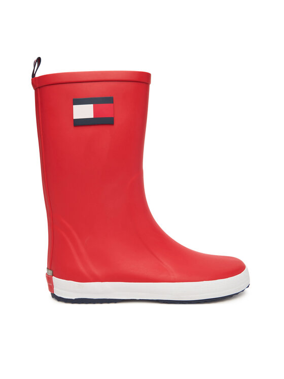Tommy Hilfiger Kalosze Flag Rain Boot T3XC-33923-0047 D Czerwony