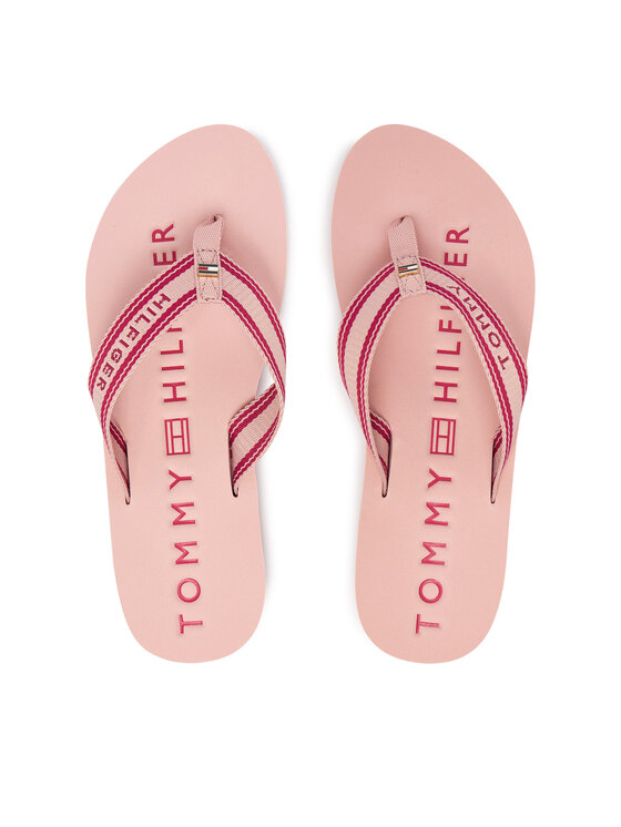 Tommy Hilfiger Japonki Th Webbing Summer Sandal FW0FW09193 Różowy