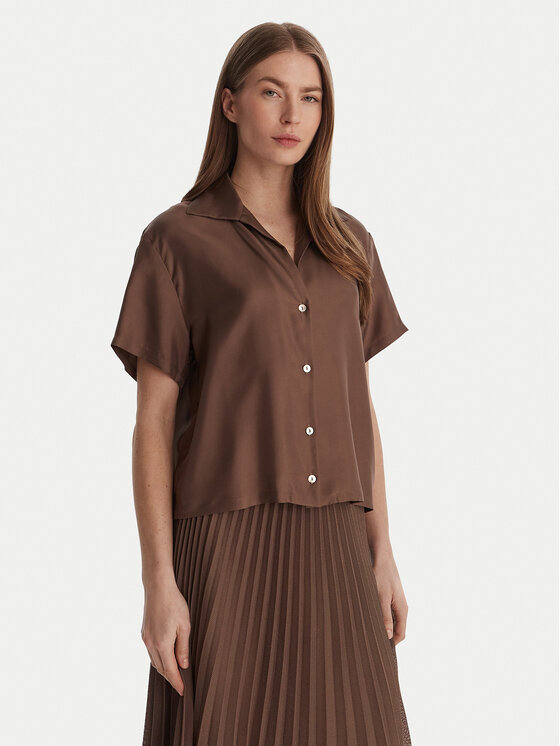 Marella Koszula Segnale 2613111045 Brązowy Relaxed Fit