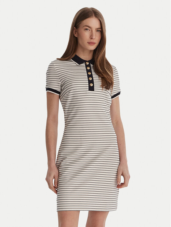 Guess Sukienka codzienna W6GK14 K2948 Biały Regular Fit