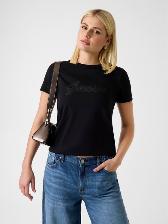 Guess T-Shirt 181234 Czarny Classic Fit