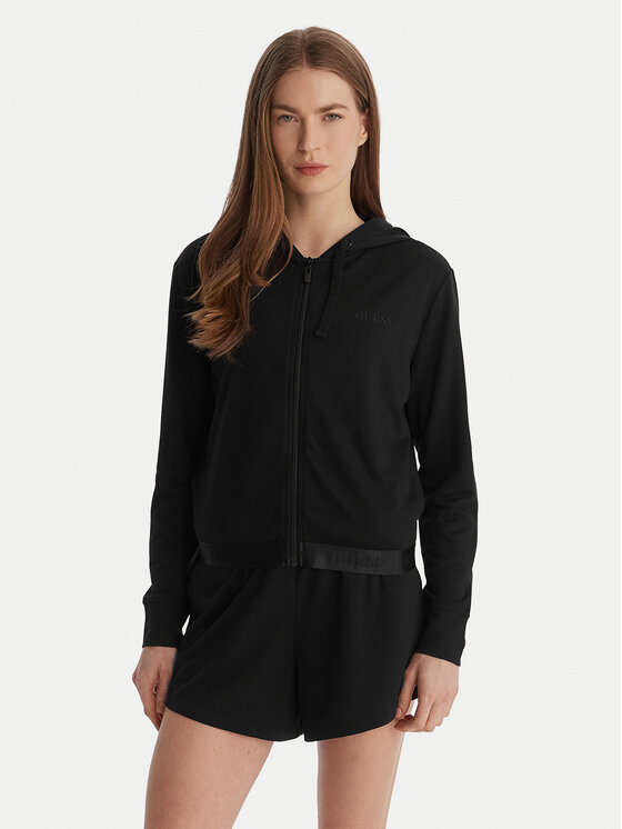 Guess Bluza O6GQ01 KCQP2 Czarny Regular Fit