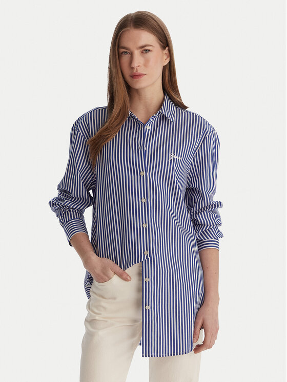 Guess Koszula W6GH39 W1849 Niebieski Relaxed Fit