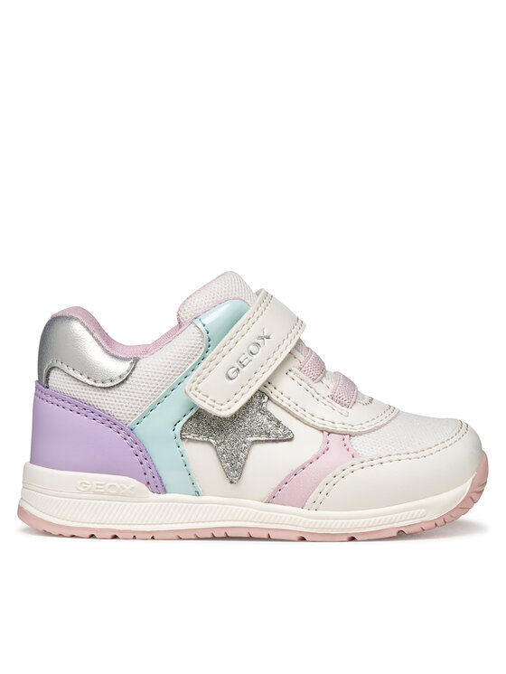 Geox Sneakersy B Rishon Girl B560LA 0BCEW C1022 Biały