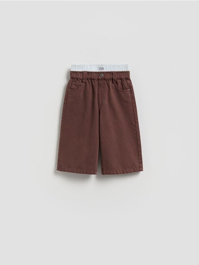 Reserved - Denimowe szorty - brązowy