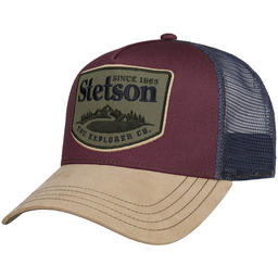 Czapka Trucker The Explorer Co. by Stetson, bordowy, One Size Small