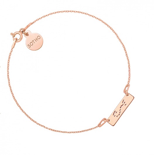 Bransoletka z konstelacją Skorpiona z różowego złota