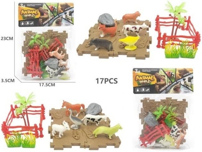 Zestaw zwierząt domowych z matą - figurka