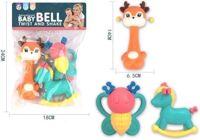 Grzechotki 3 szt Merkpol