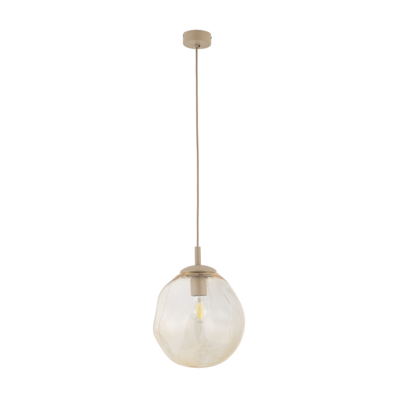 Lampa wisząca LAVA M SABIA 1xE27 - beżowy