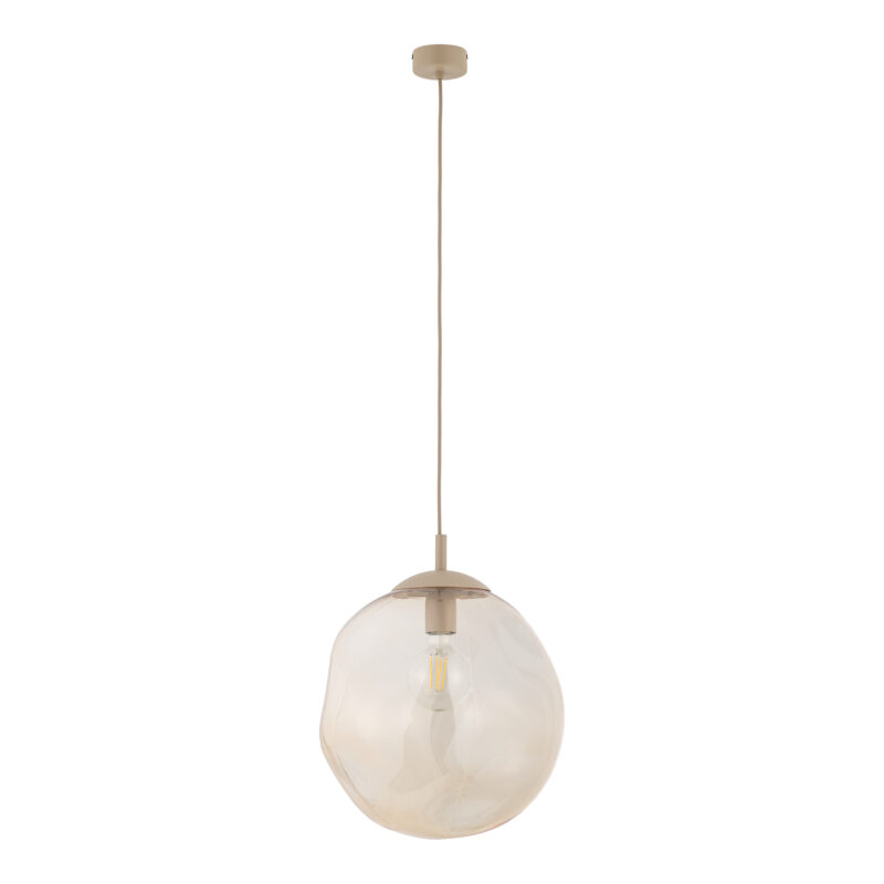 Lampa wisząca LAVA L SABIA 1xE27 - beżowy