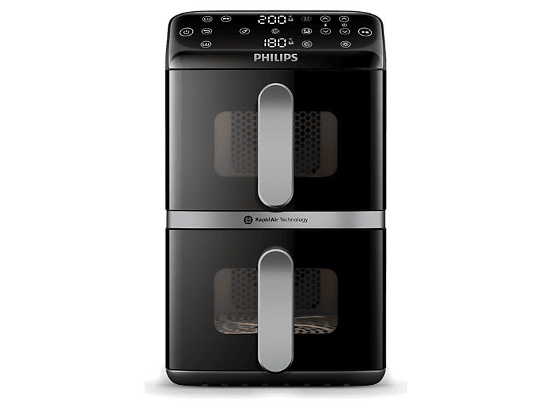 Philips Ovi Stacked Dual Basket NA461/00 Czarno-srebrny