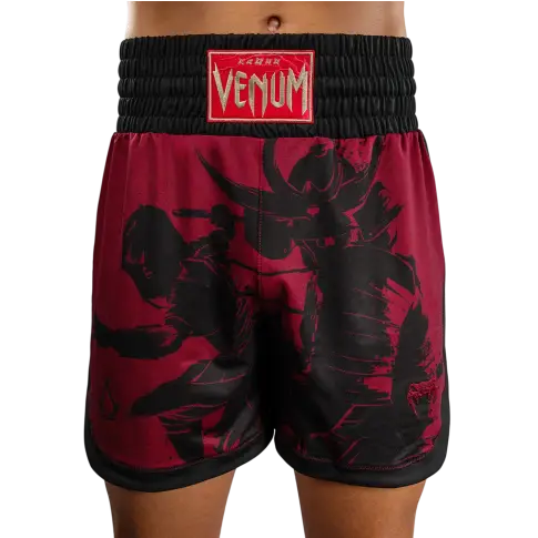 Venum x Assasin's Creed Shadows Spodenki Bokserskie Boxing Shorts Burgundy/Black