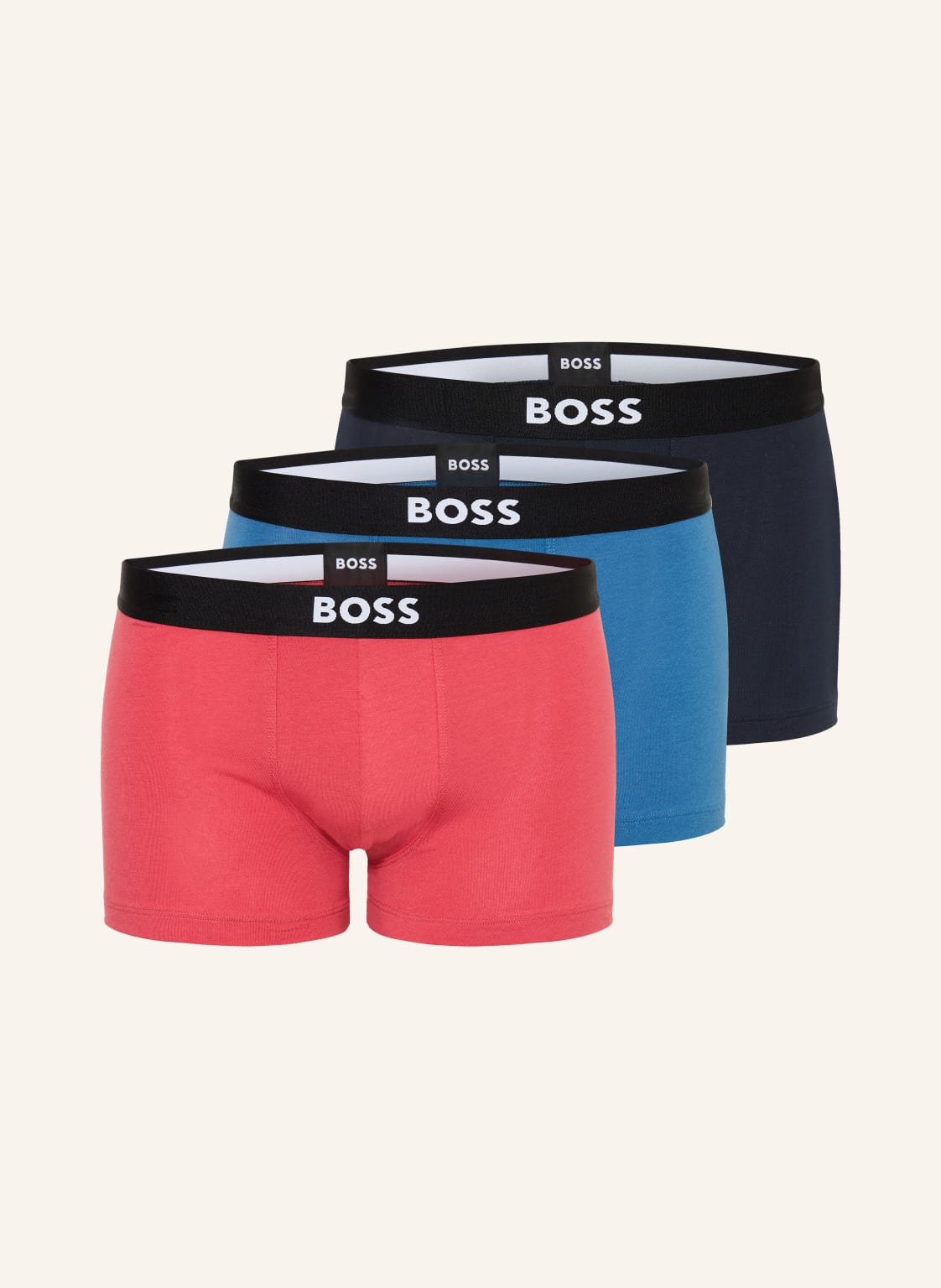Boss Bokserki One, 3 Szt. rot