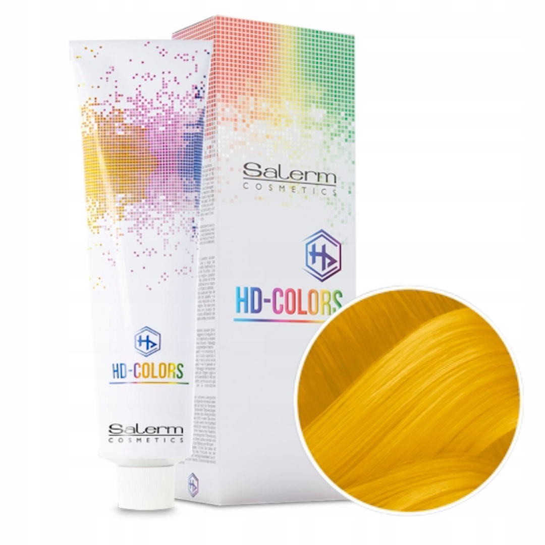 Salerm HD COLORS, farba do włosów półtrwała bez amoniaku, yellow, 150ml