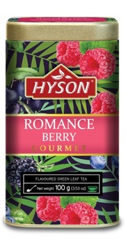 Herbata zielona liściasta Hyson Romance Berry Gourmet 100 g puszka