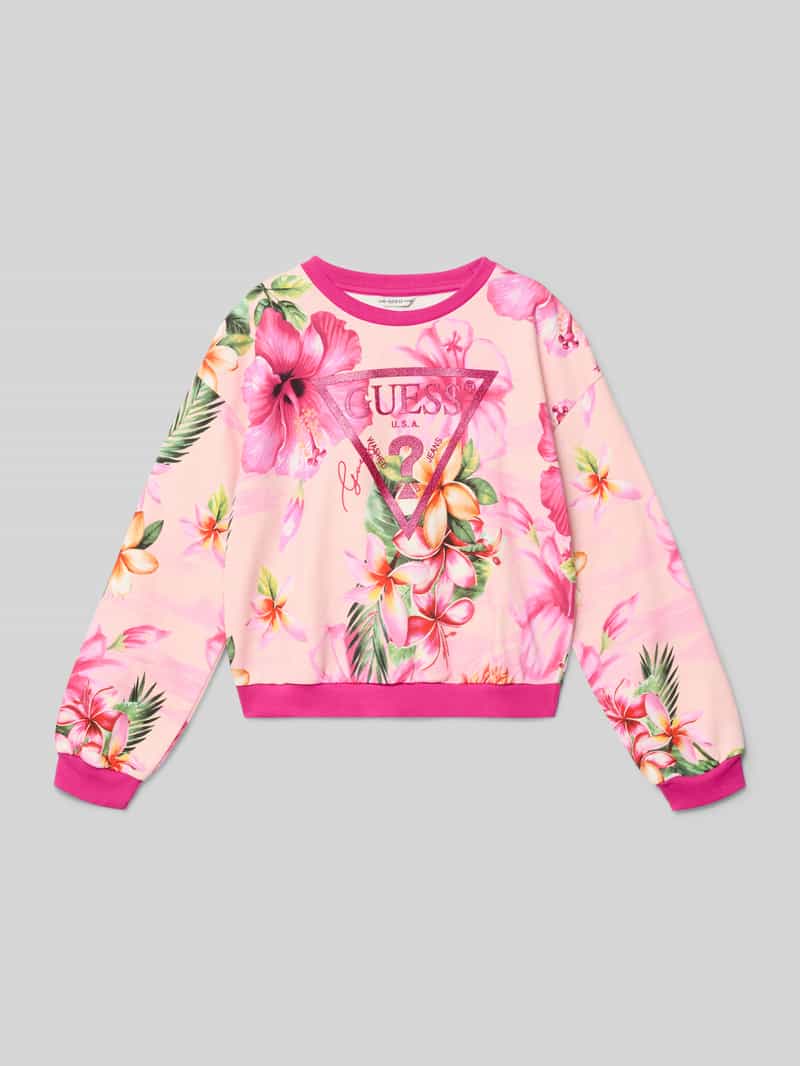 Bluza o kroju regular fit z nadrukiem z logo