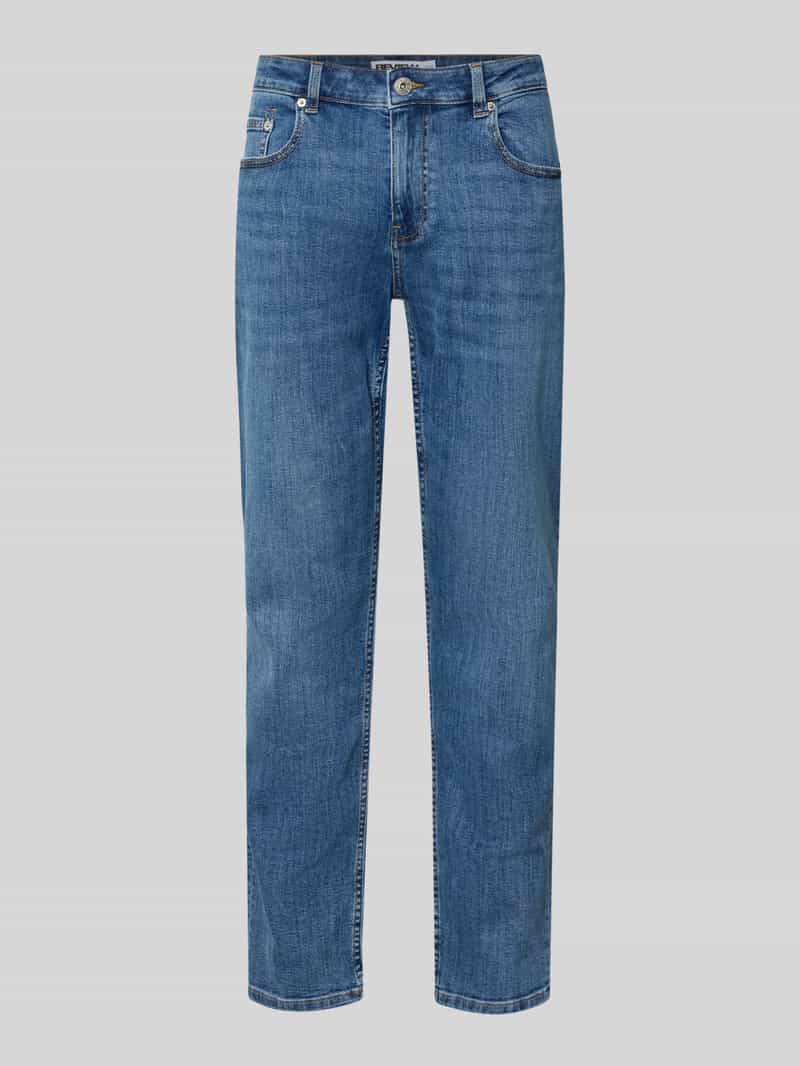 Jeansy krój slim fit z klasycznymi 5 kieszeni