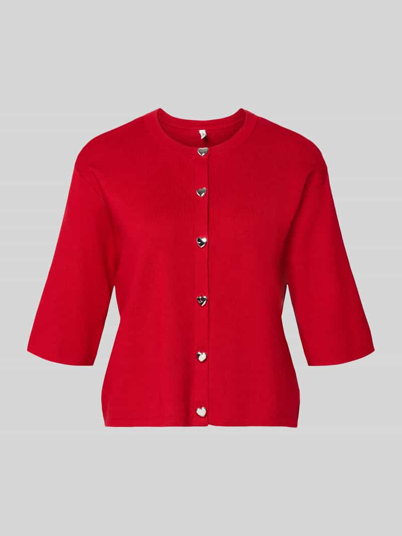 Kardigan rozpinany o kroju regular fit z Mieszanka wiskozy Model 'MAISIE'