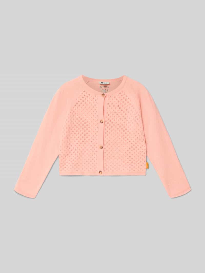 Kardigan o kroju regular fit z dodatkiem kaszmiru