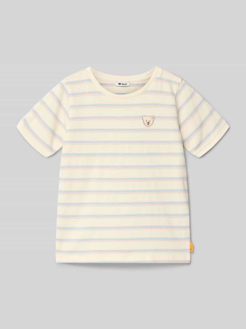 T-shirt o kroju regular fit z wyhaftowanym logo