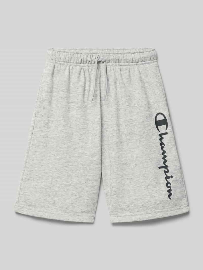 Szorty z logo i elastycznym pasem