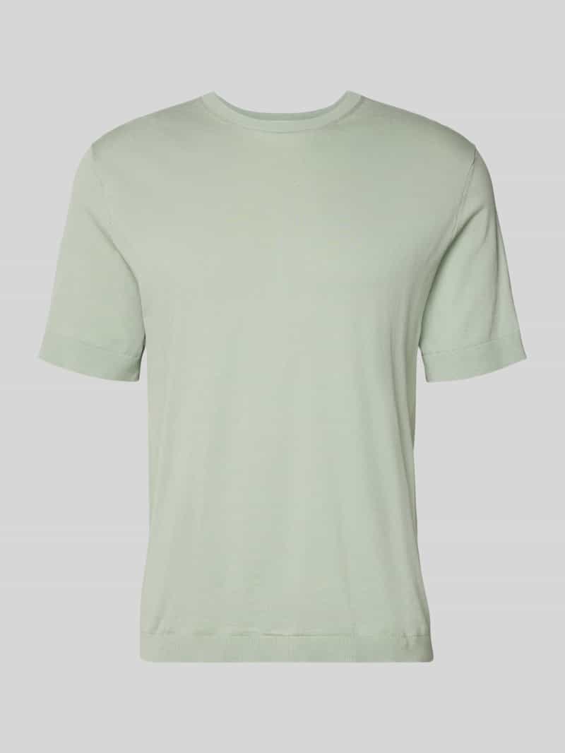 Koszulka z dzianiny o kroju regular fit z bawełny ekologicznej Model 'TORINO'