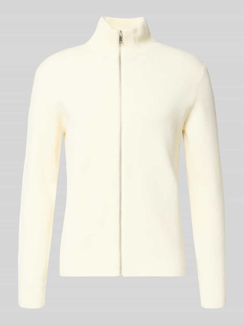 Kardigan ze stójką i zamkiem błyskawicznym