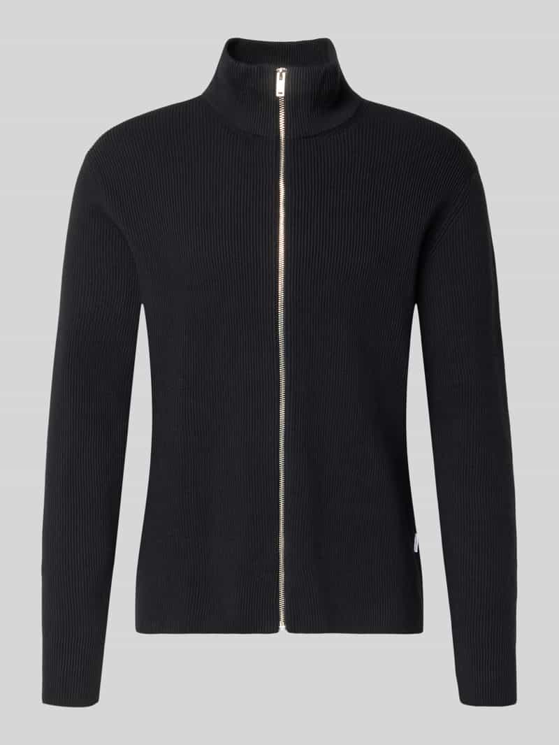 Kardigan ze stójką i zamkiem błyskawicznym