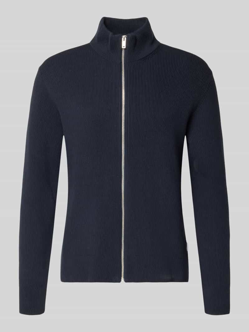 Kardigan ze stójką i zamkiem błyskawicznym