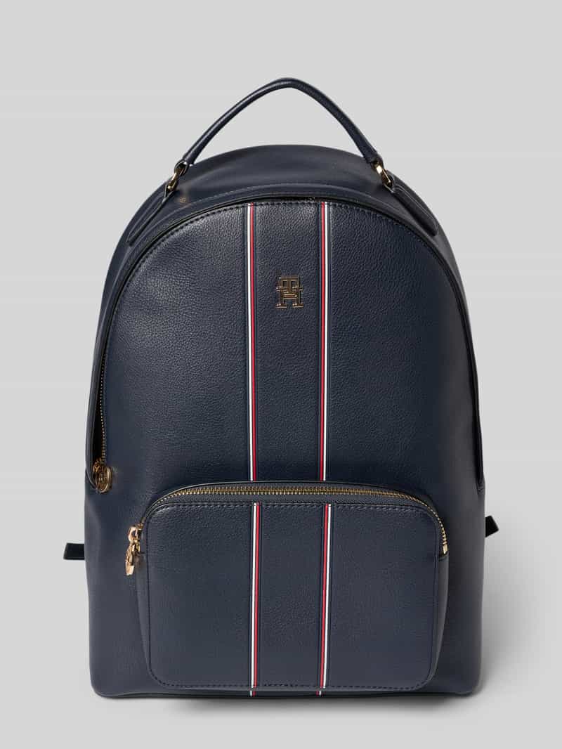 Plecak z logo i kontrastowym paskiem