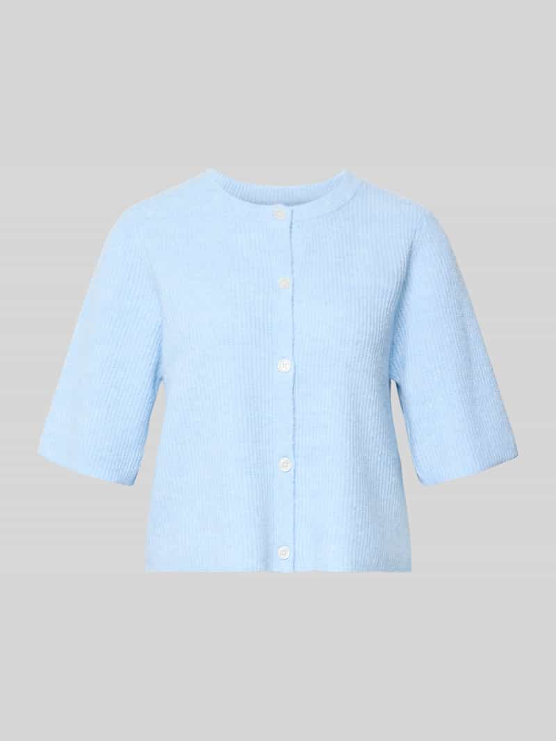 Krój regular fit kardigan rozpinany z dodatkiem wełny model 'SILLY'