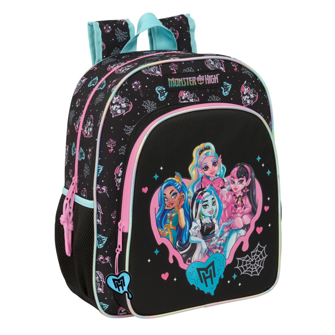 Plecak szkolny Monster High Czarny 32 x 38 x 12 cm