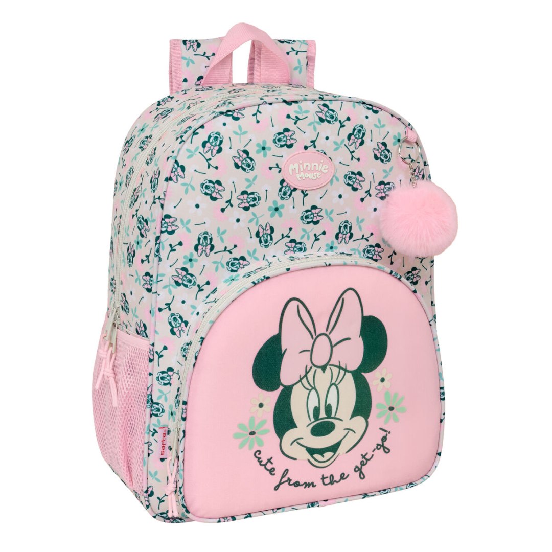 Plecak szkolny Minnie Mouse Minty Różowy 33 x 42 x 14 cm