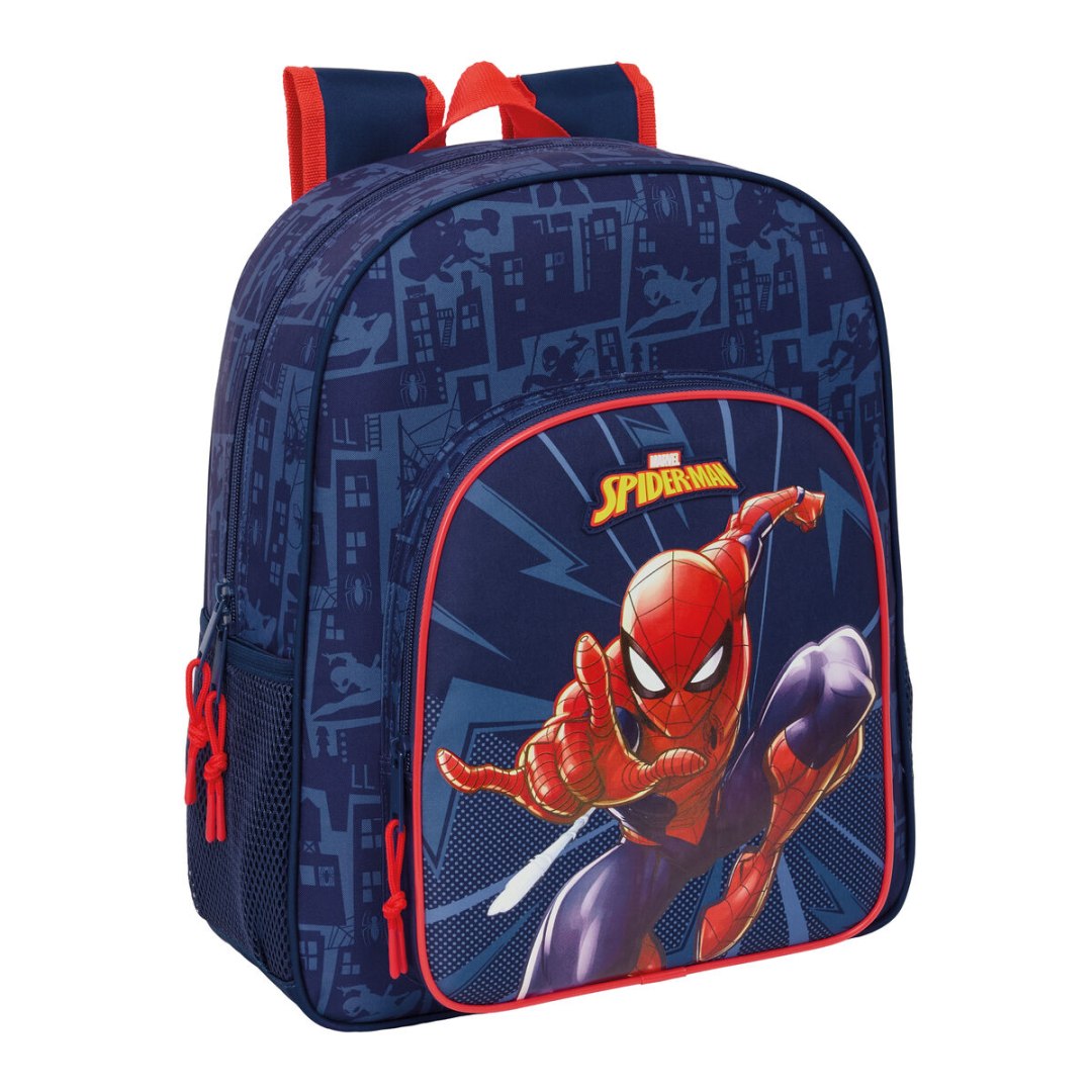 Plecak szkolny Spider-Man Niebieski 32 x 38 x 12 cm