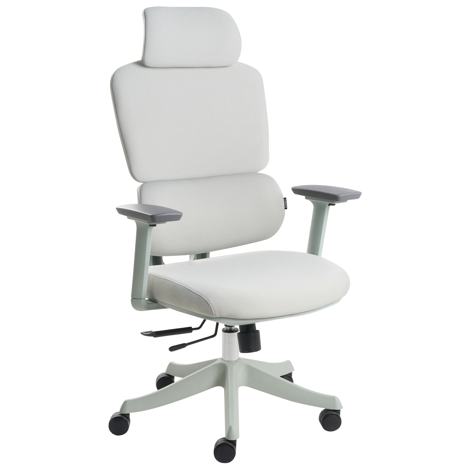 Beliani Krzesło biurowe VISCOUNT Jasnoszary