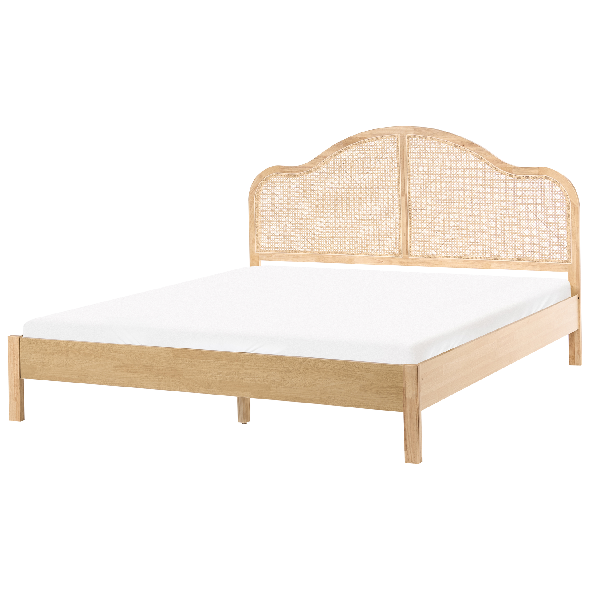 Łóżko HOUNOUX 180 x 200 cm Jasnobrązowy