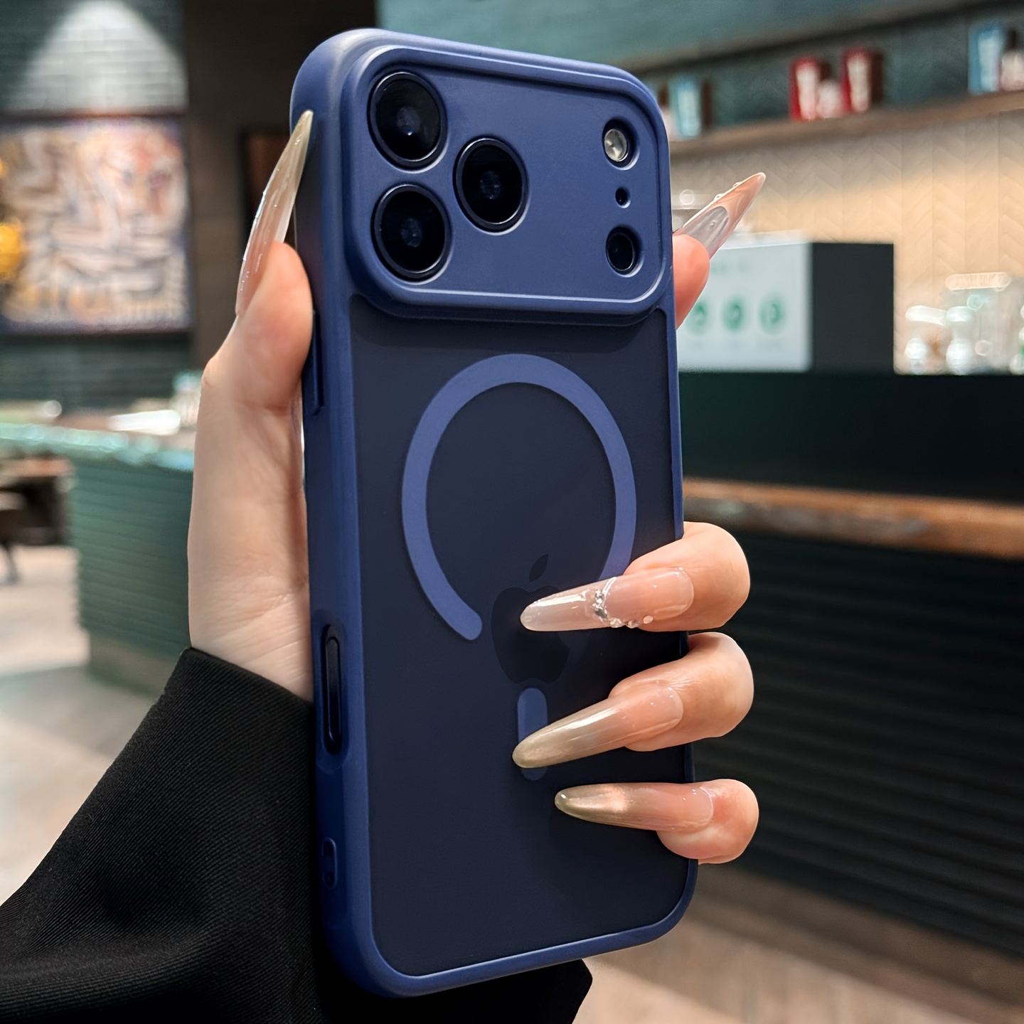 TEMU Etui na telefon - Stylowe i wytrzymałe matowe etui z efektem frostingu, odporne na odciski palców i wspierające ładowanie bezprzewodowe,