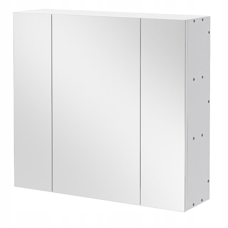 Wisząca szafka łazienkowa ścienna z trójdzielnym lustrem nowoczesna loft